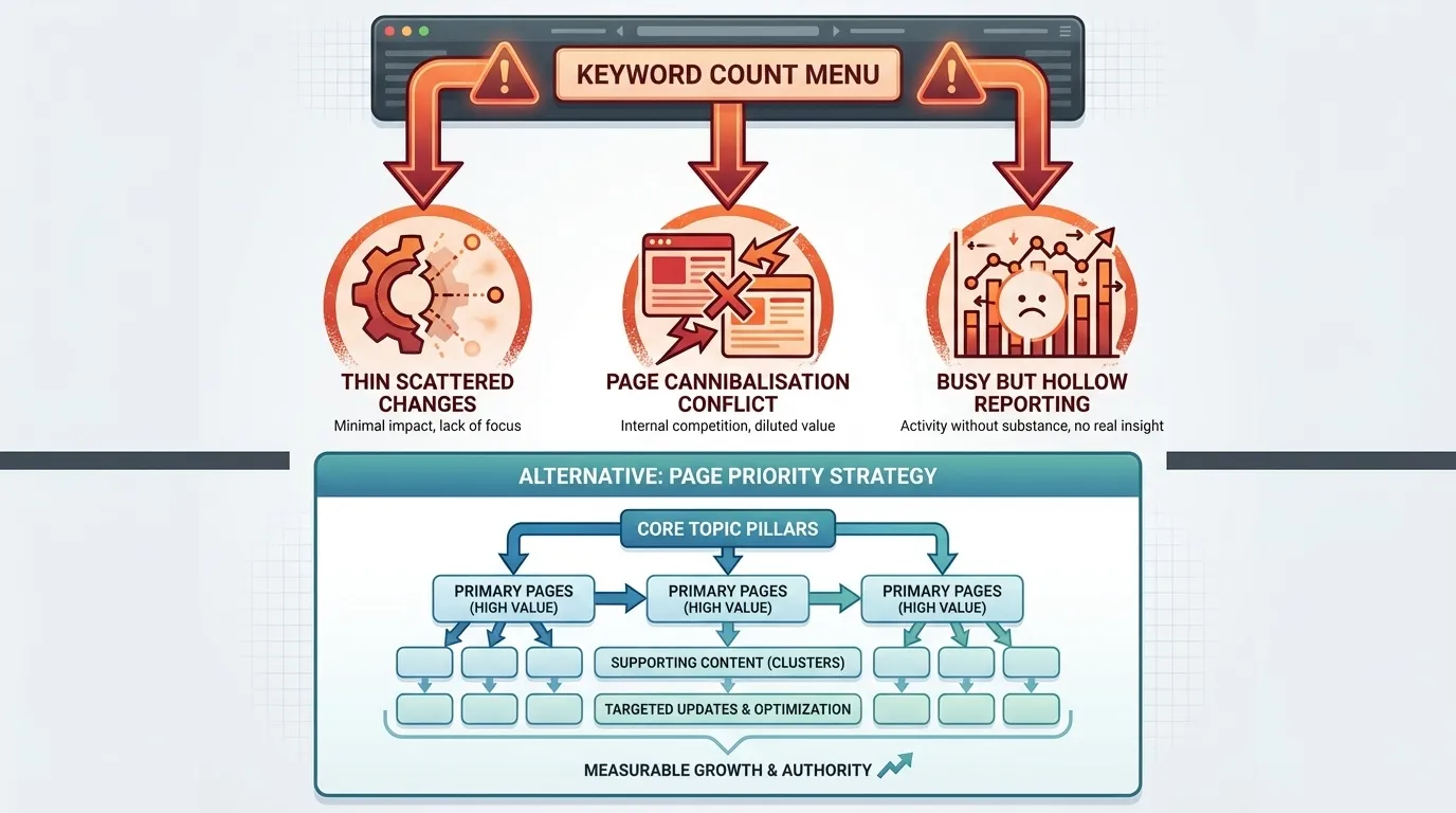 keyword count for an seo company
