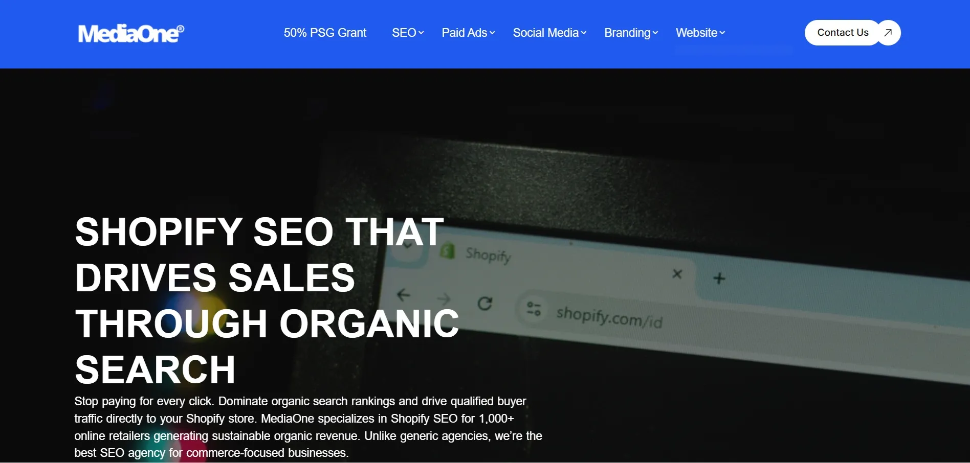 mediaone as one of the top shopify seo companies