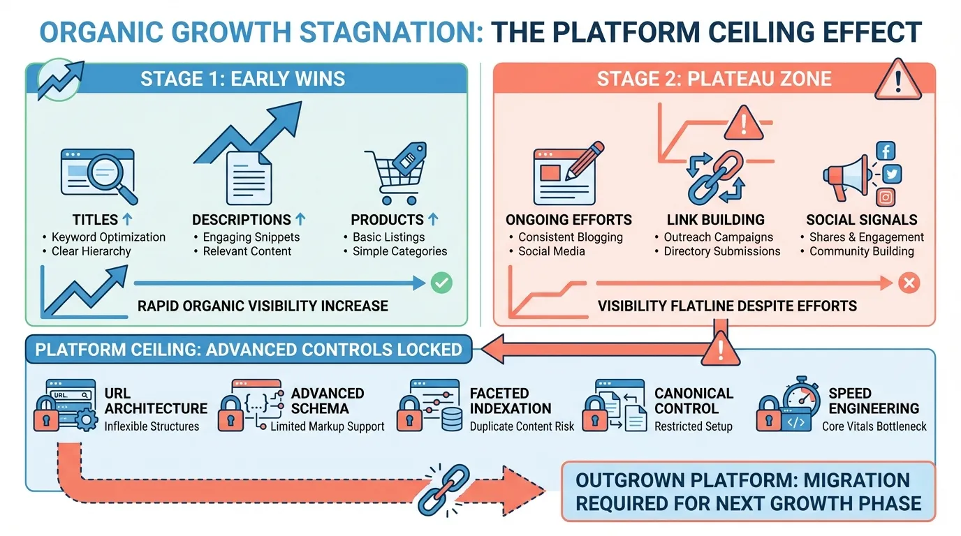 Best Shopline Alternatives For E-commerce Stores 11 organic traffic plateaus for shopline services