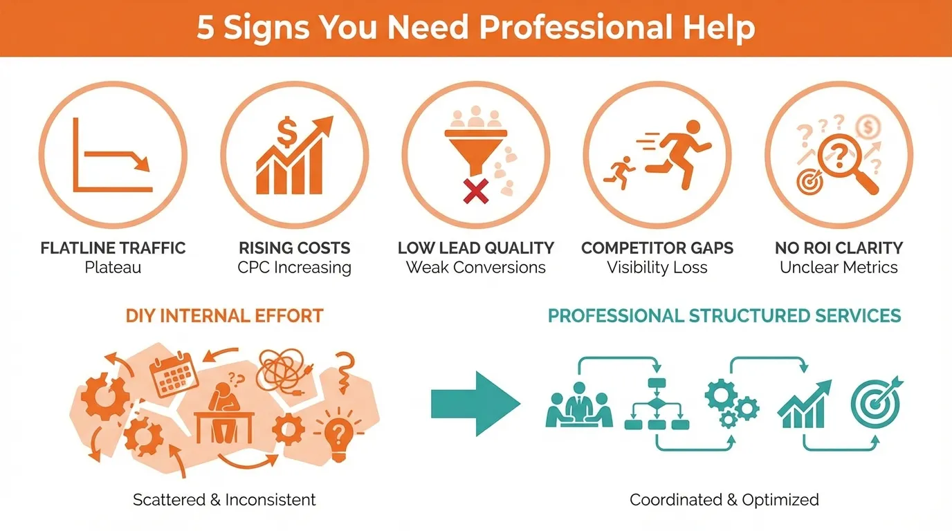 What Are Digital Marketing Services? A Breakdown of SEO, SEM, Social Media & AI Marketing 13 signs you need digital marketing services