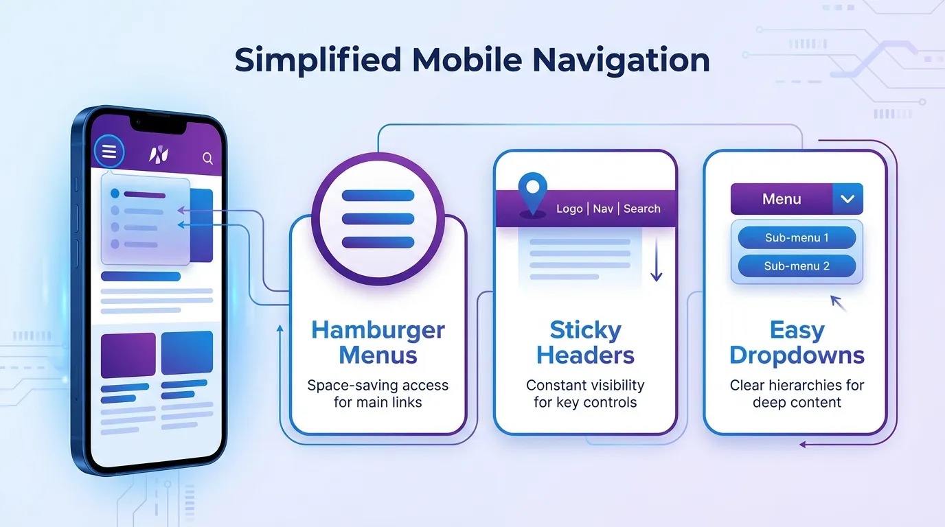 simplified mobile navigation for fmcg e-commerce