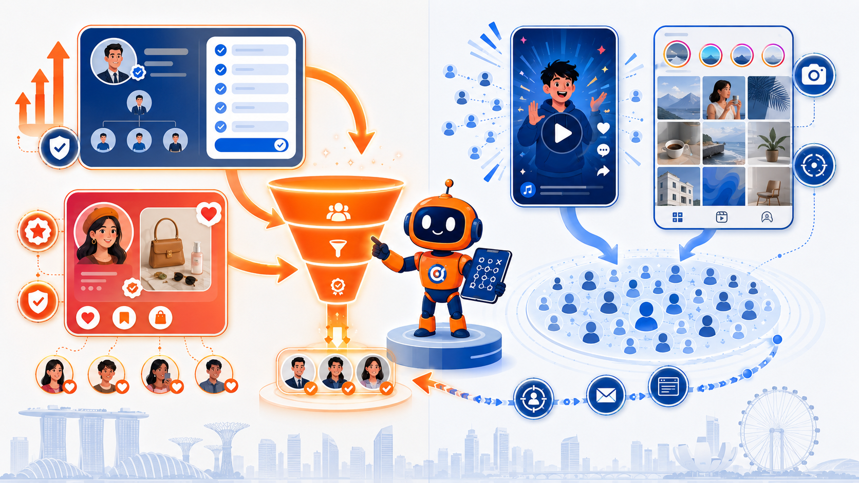 Social media platform segmentation for Singapore trust first market