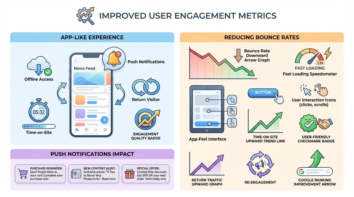 user engagement metrics for mobile seo
