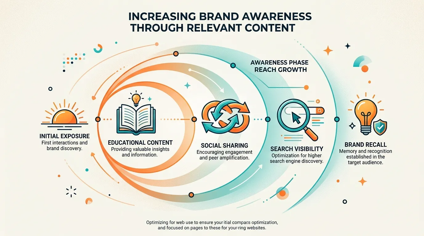 Awareness stage in internet marketing channels