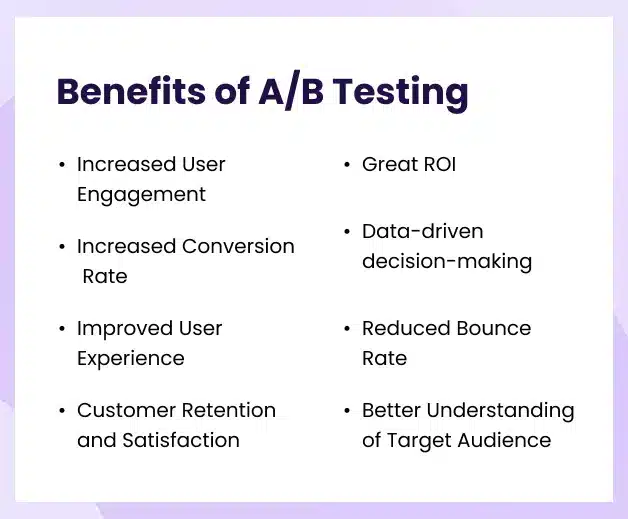 Website Conversions - A/B Testing Benefits