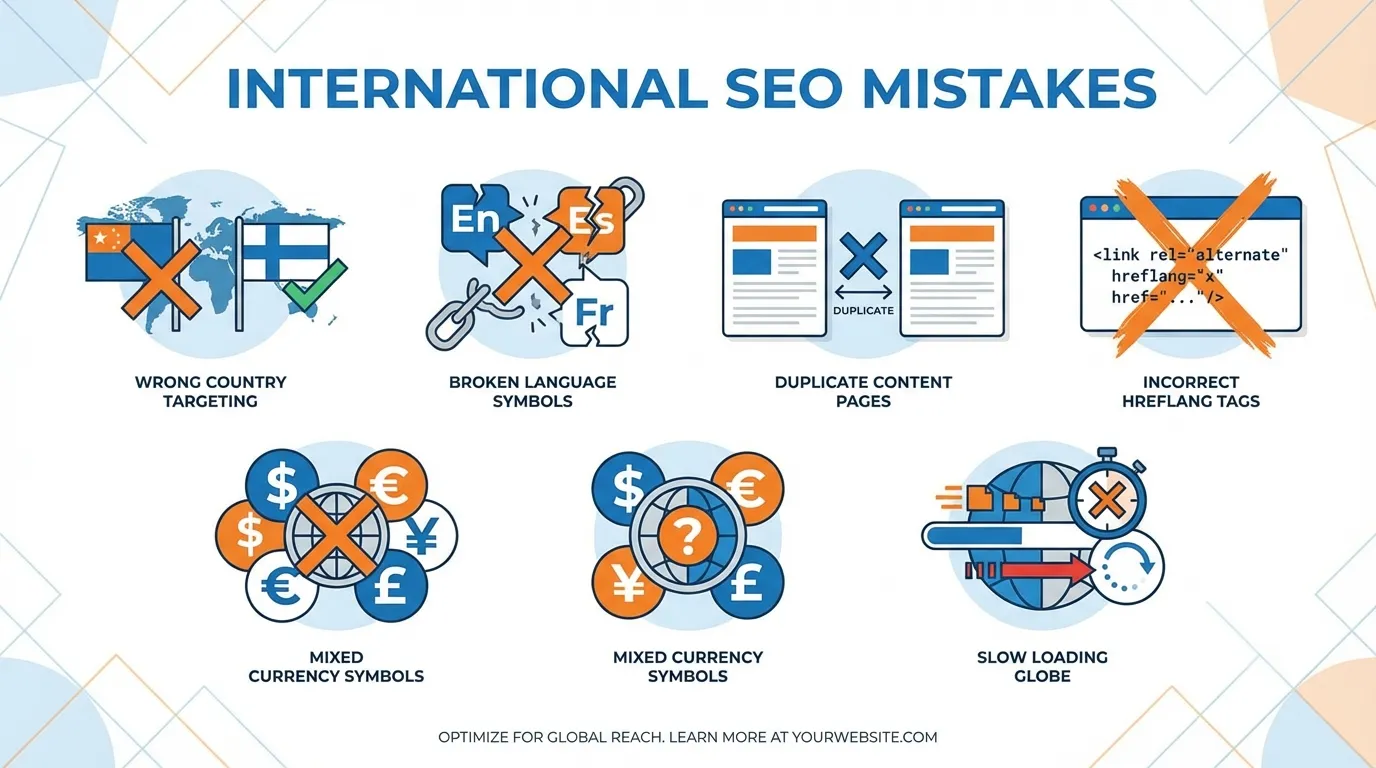 Common International SEO mistakes