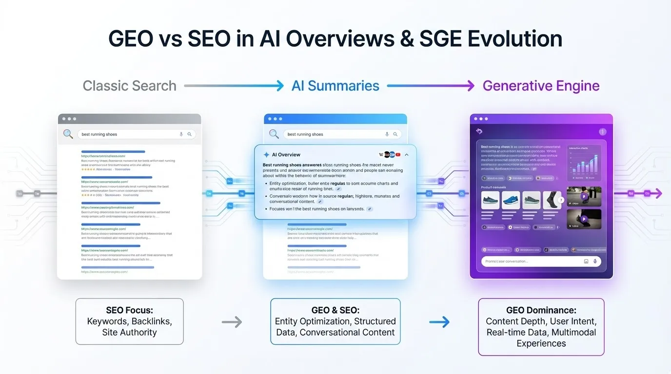How GEO vs SEO Affects Local Search Visibility in 2026 4 How GEO vs SEO is seen in AIO and SGE