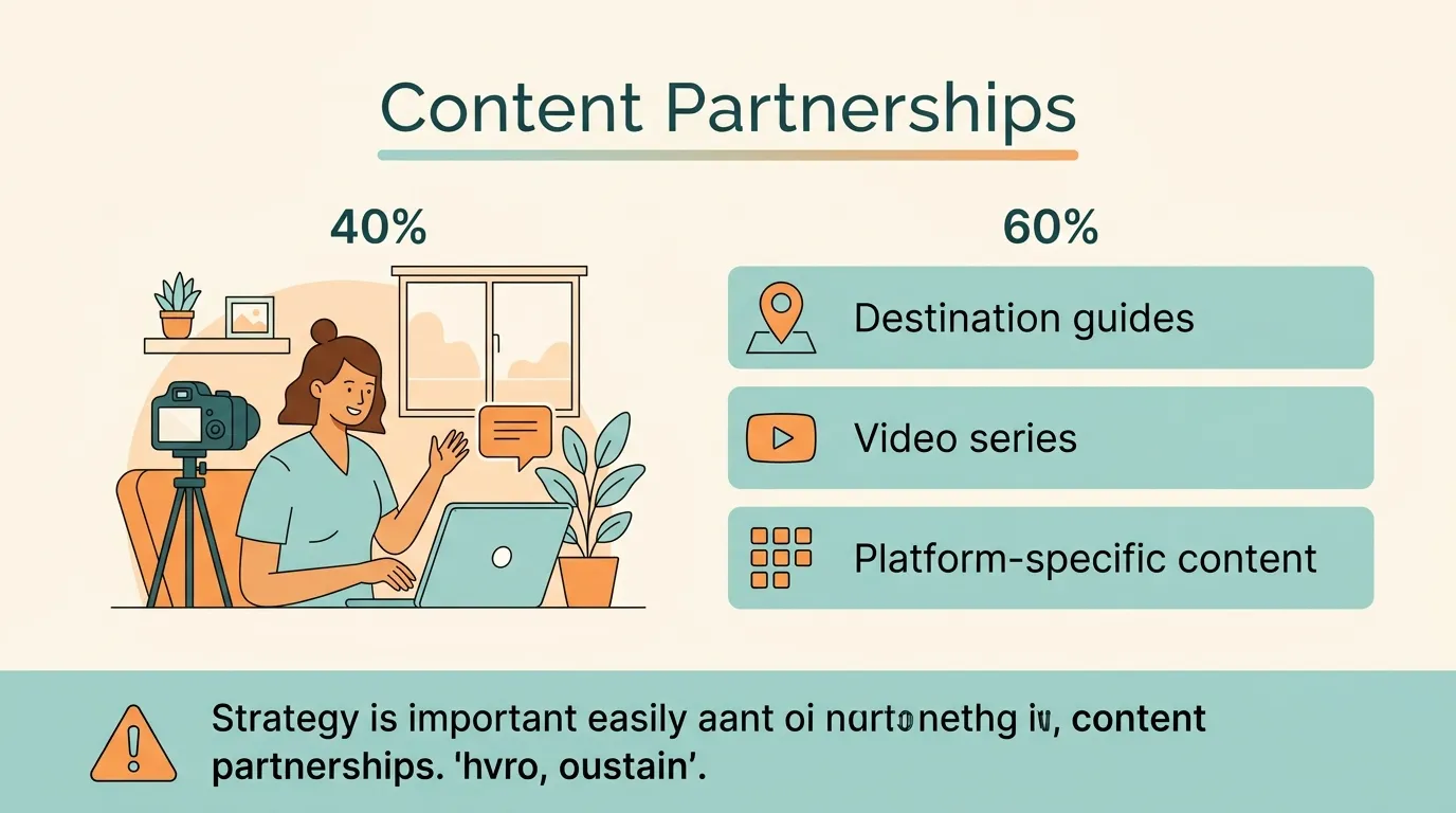 How travel influencer marketing works with content partnerships