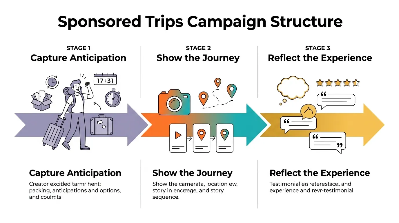 How travel influencer marketing works with sponsored trips
