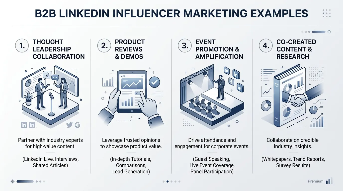 LinkedIn influencer marketing case examples