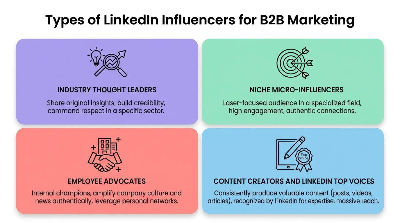 LinkedIn influencer marketing types you should know about