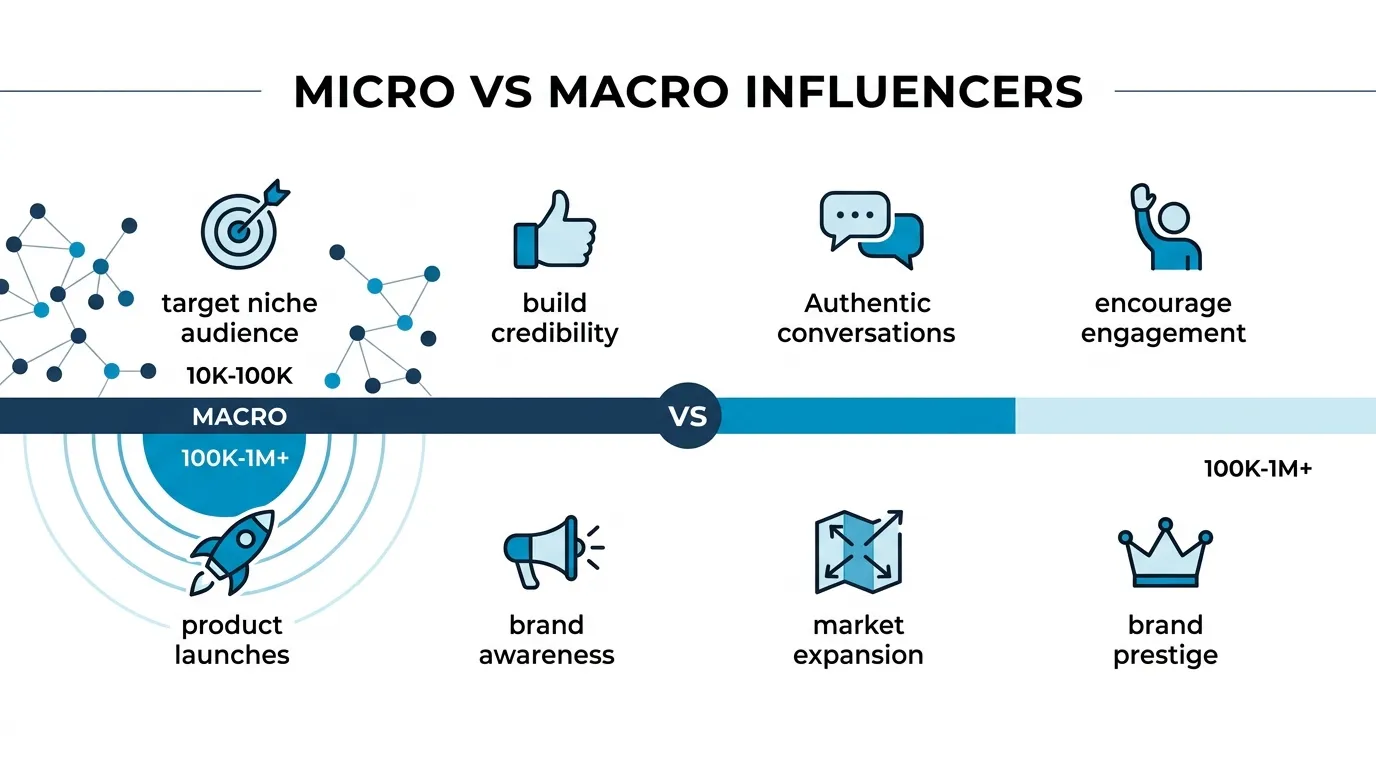 What's the difference between micro vs macro influencers