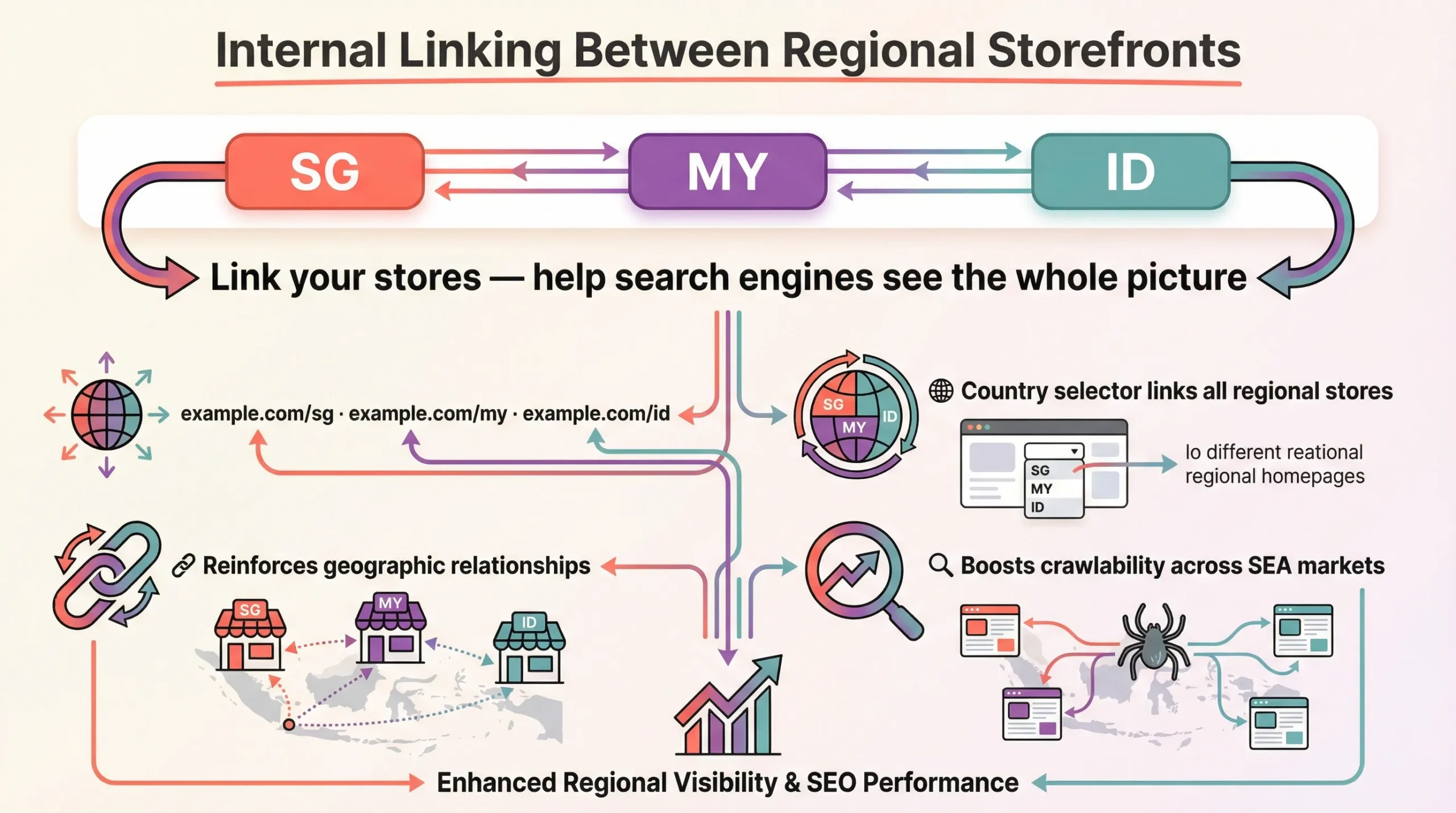 International E-commerce SEO for Singapore Brands Expanding in Southeast Asia 10 internal linking for international e-commerce seo