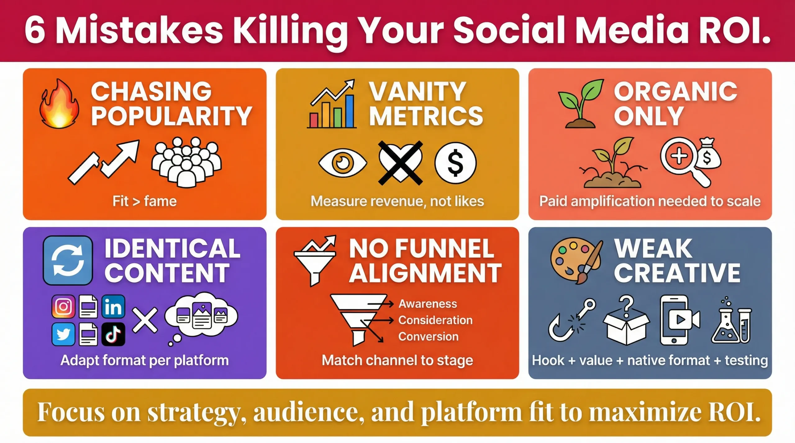 mistakes when choosing social media platforms