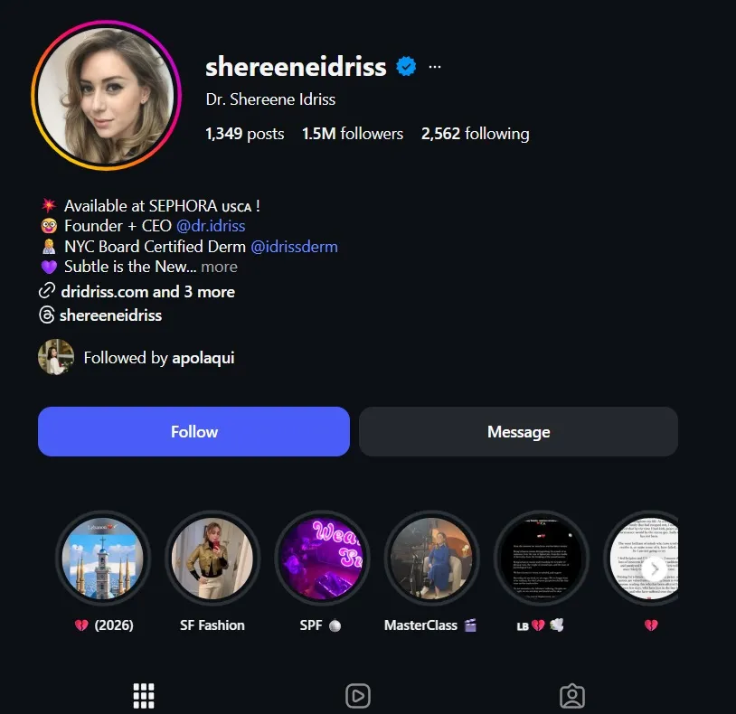 Beauty and Skincare Influencer Marketing Strategies That Work 11 shereen idriss for top beauty and skincare influencers