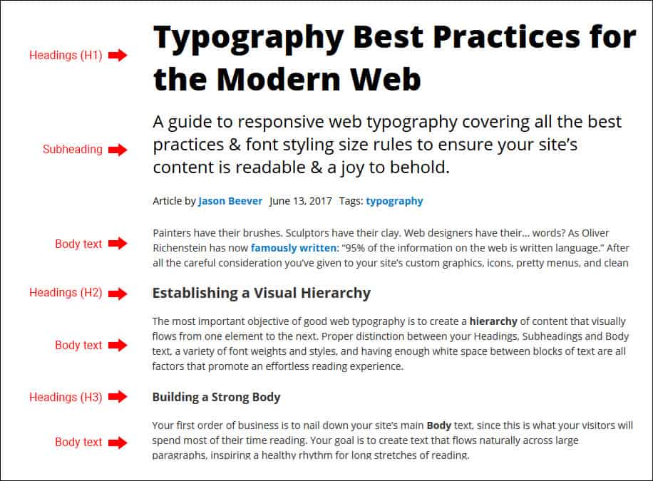 Typography Best Practices for Web Designers