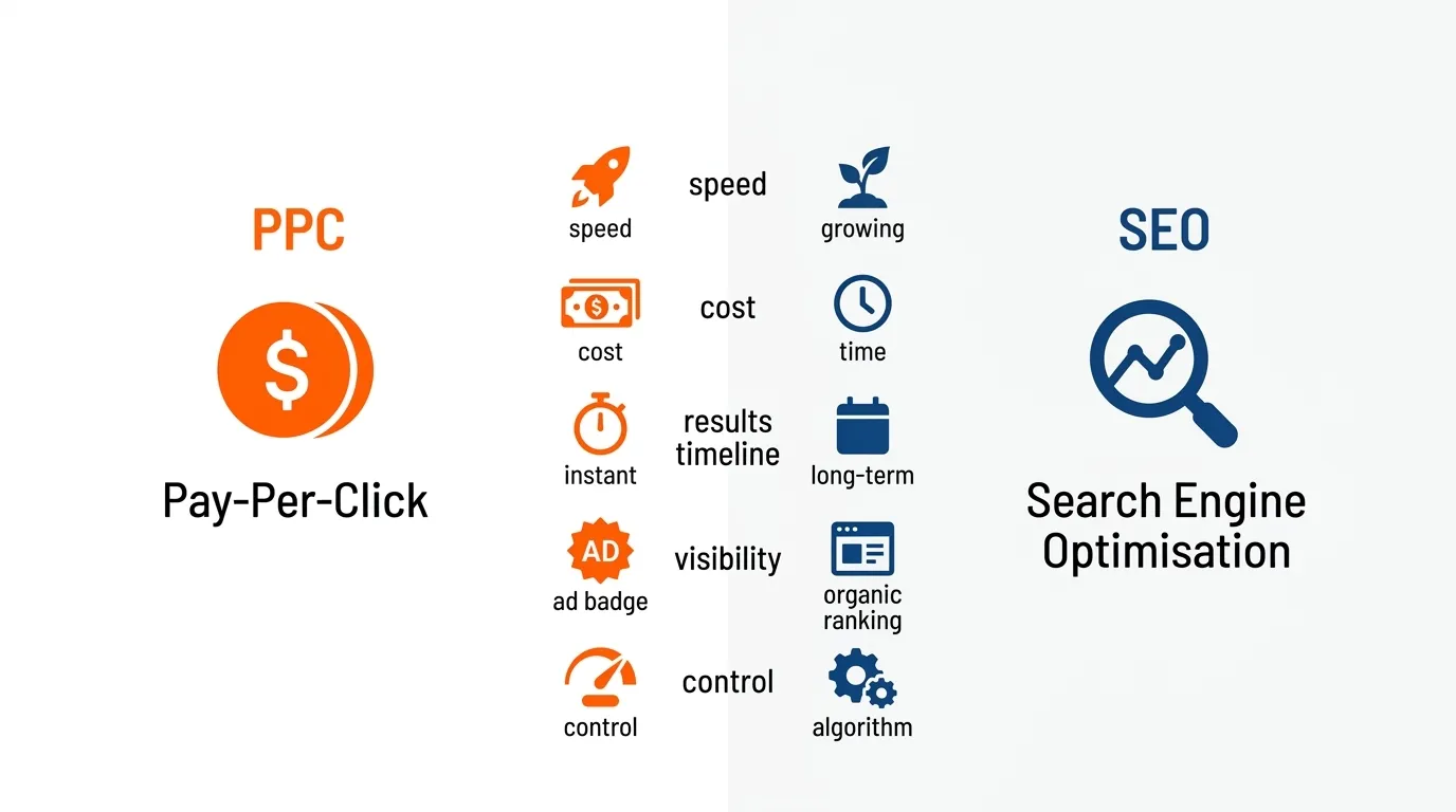 Differentiating PPC vs SEO
