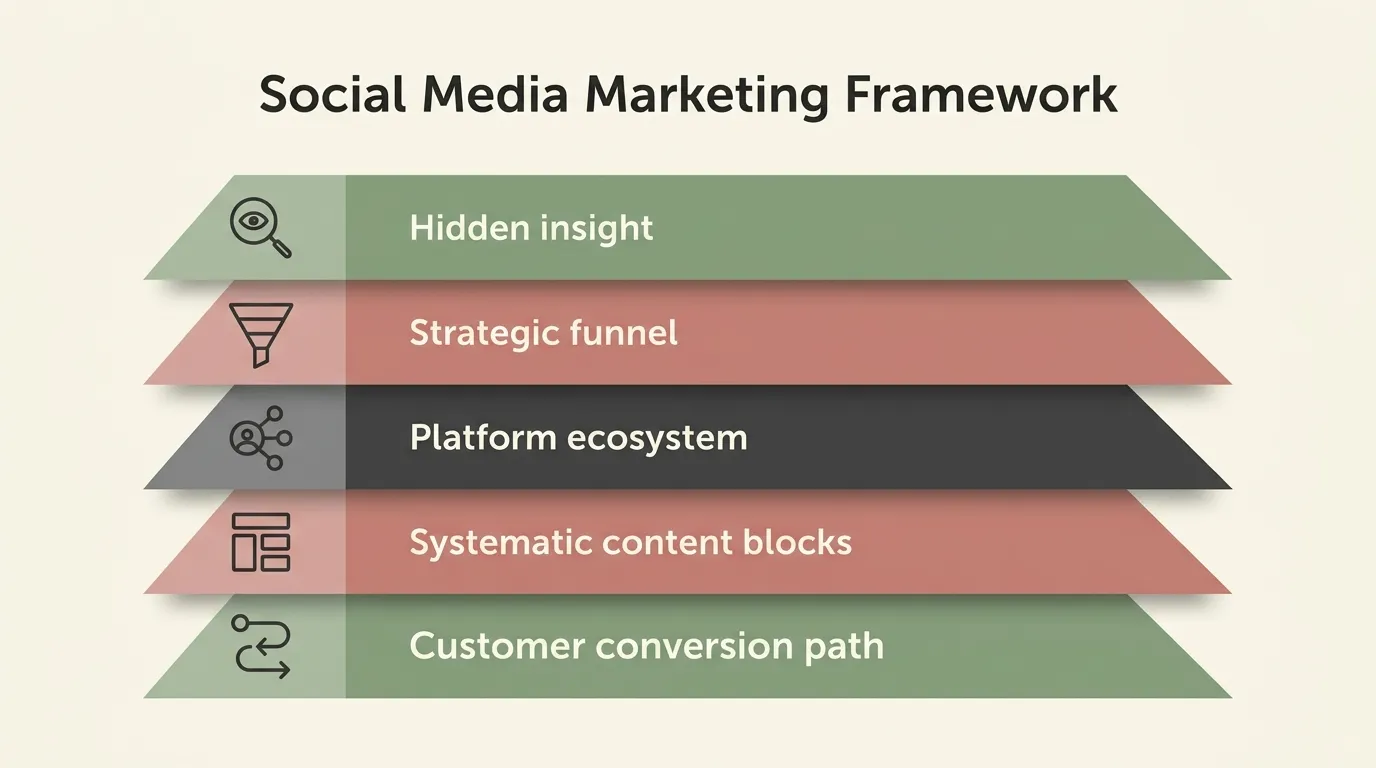 Framework that a social media marketing consultancy follows