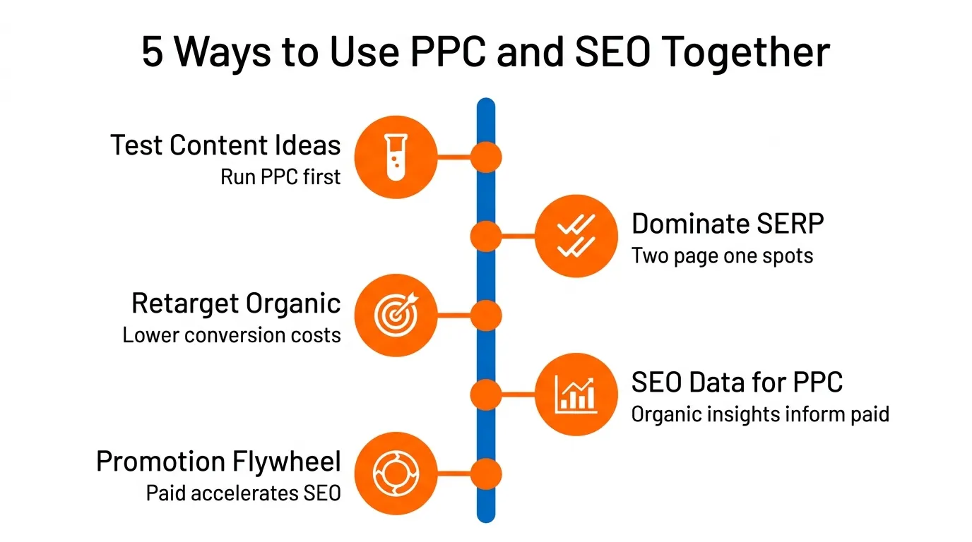 Here’s how you can use PPC and SEO together