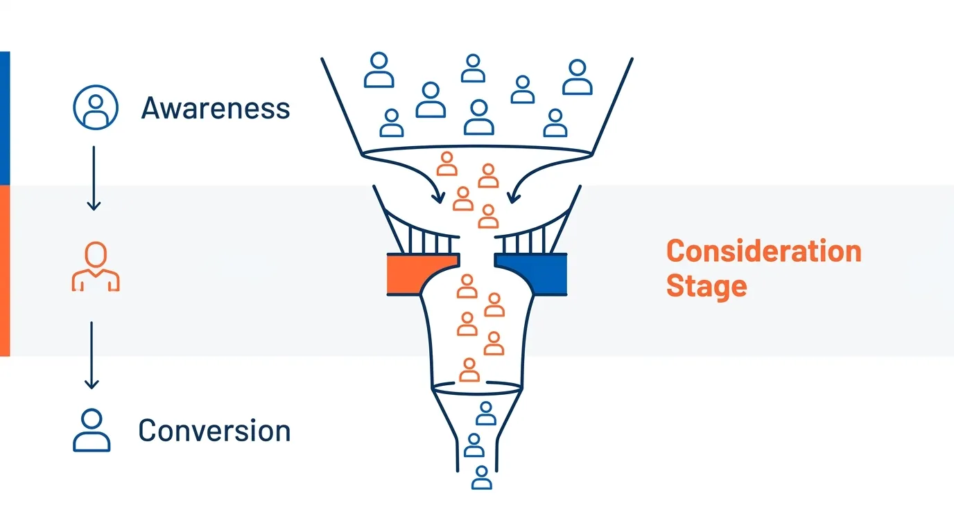 How consideration helps in the influencer marketing funnel