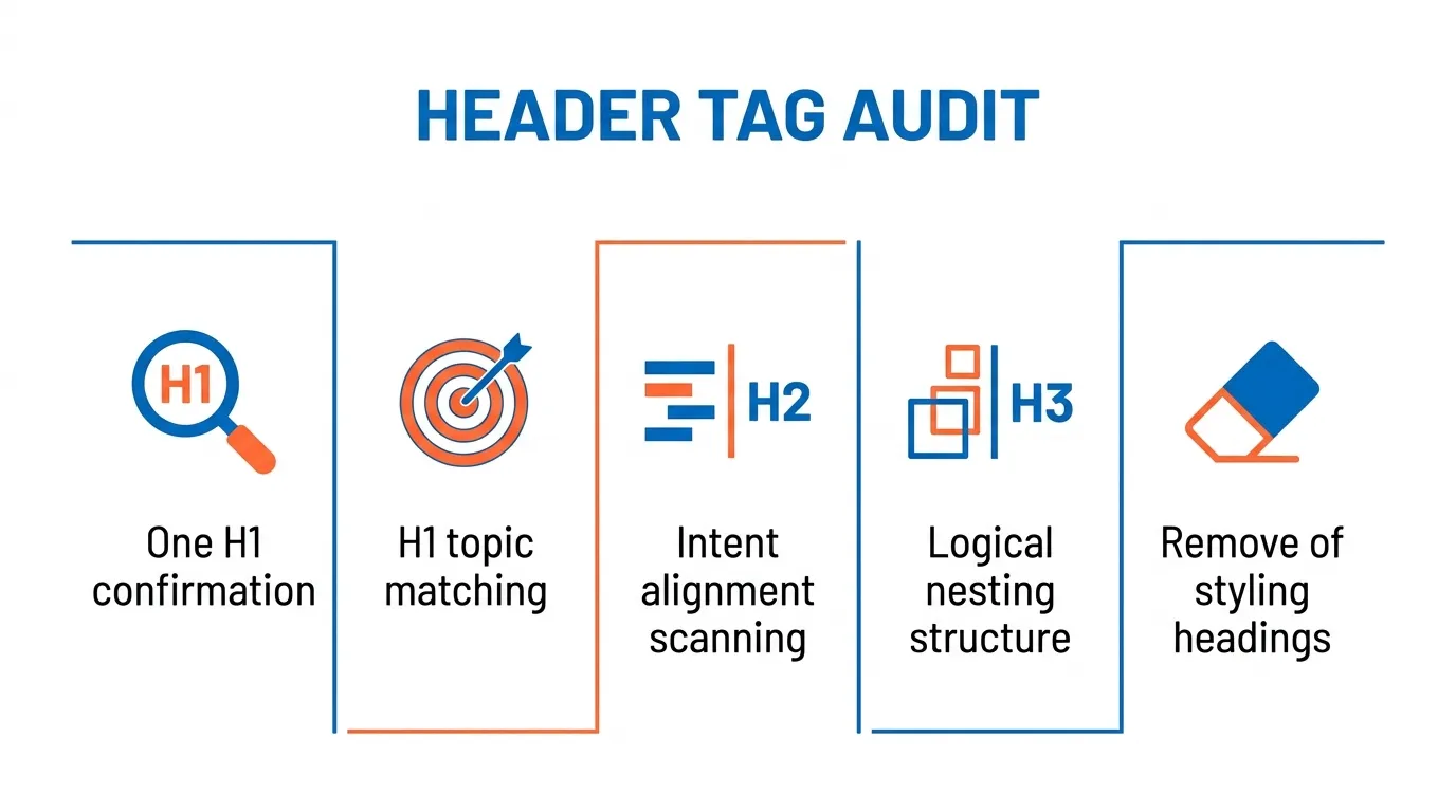 How we audit header tags SEO