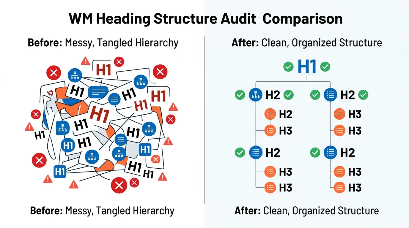 MediaOne header tags SEO audit