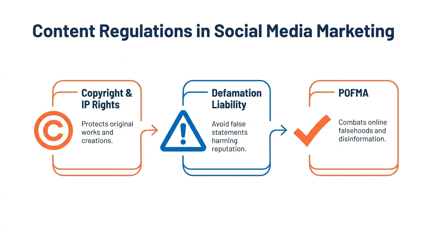 Social media marketing rules in Singapore related to content regulation