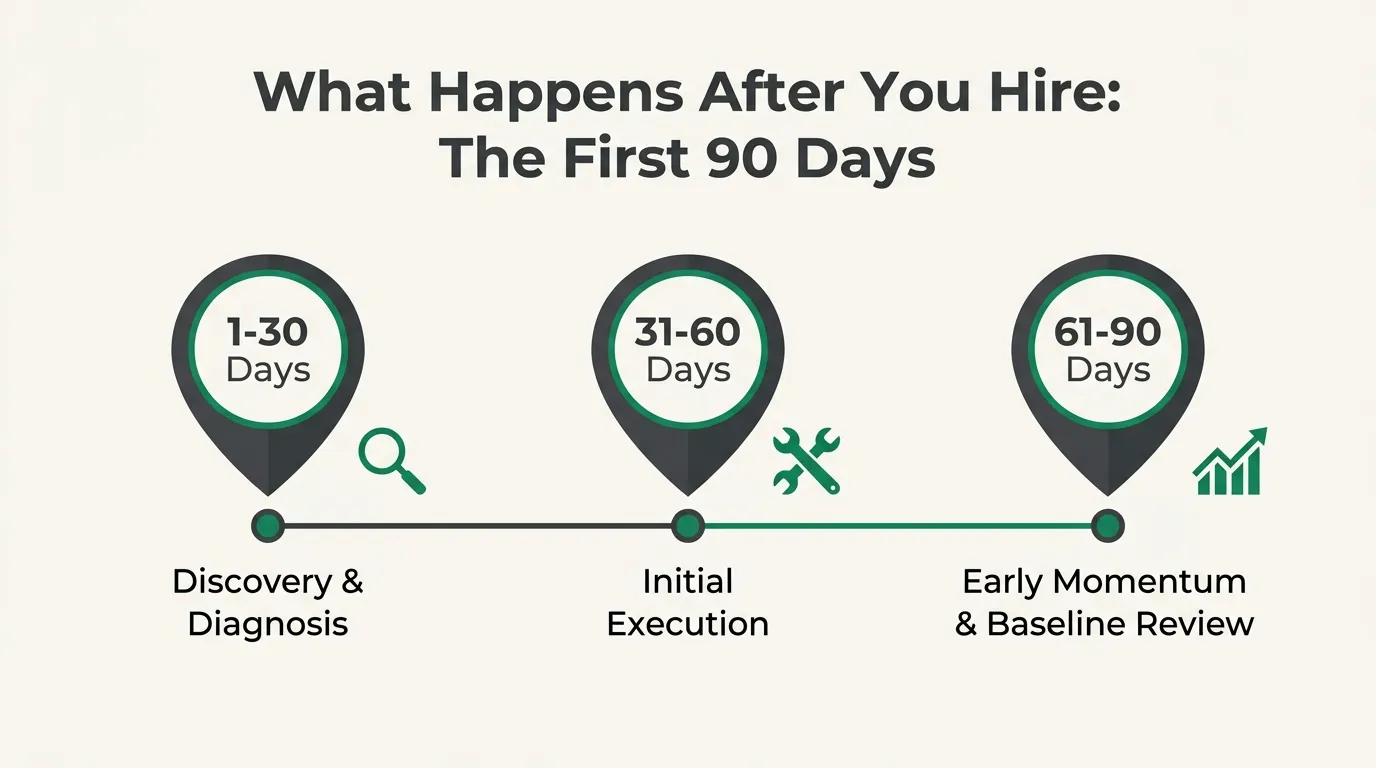 What happens after hiring an SEO consultant