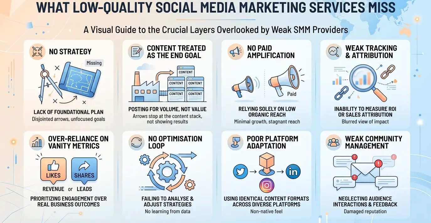common mistakes of social media marketing services