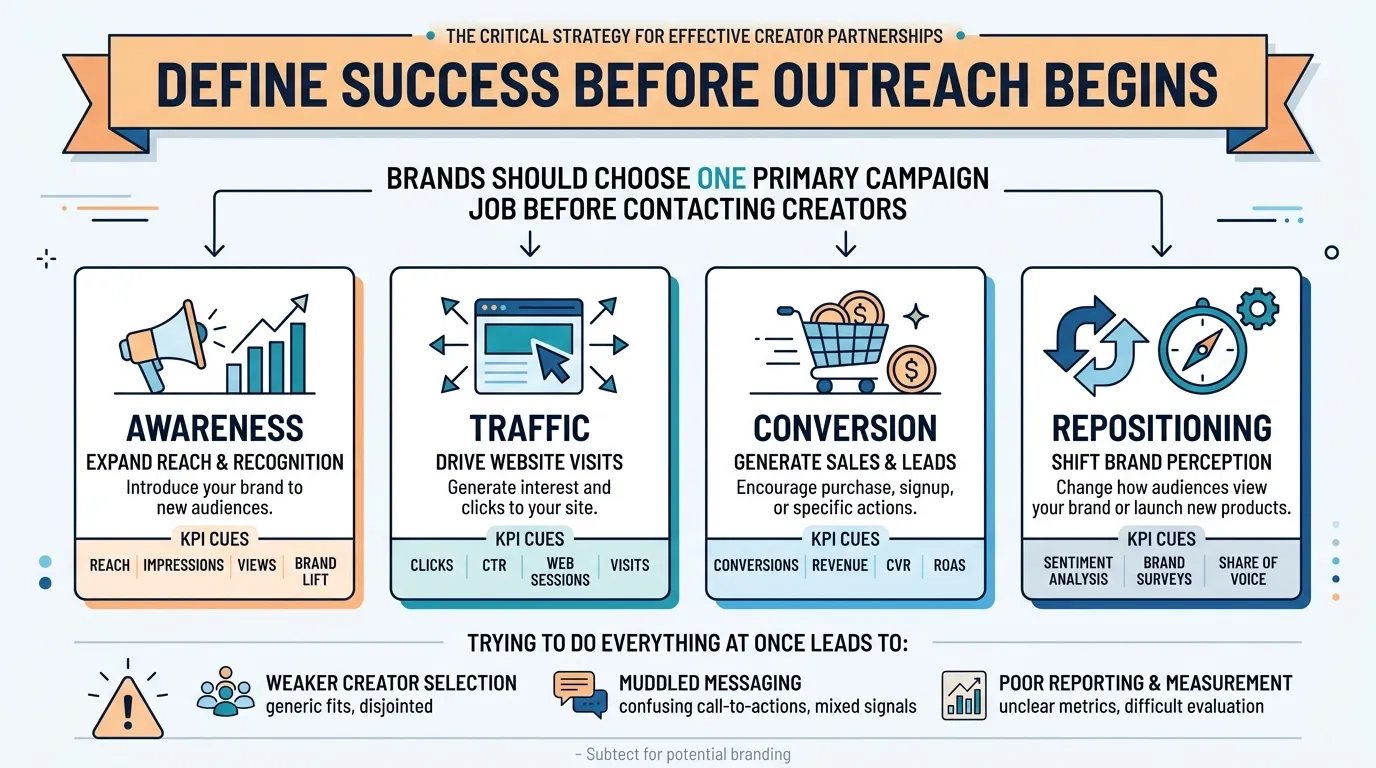define success for influencer marketing case studies