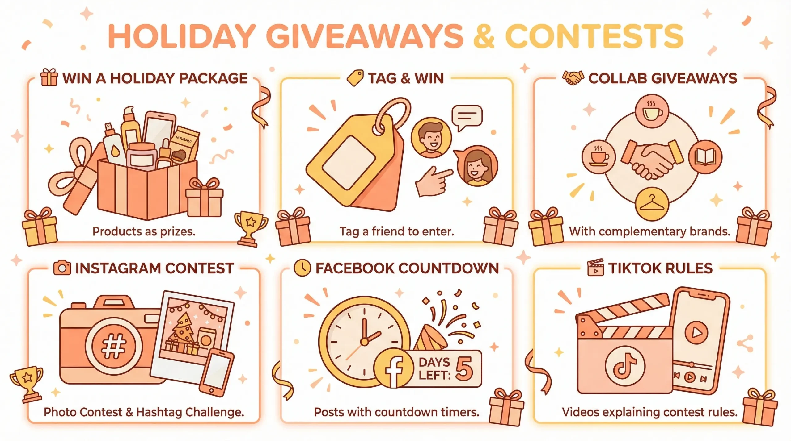 holiday giveaways for seasonal social media marketing