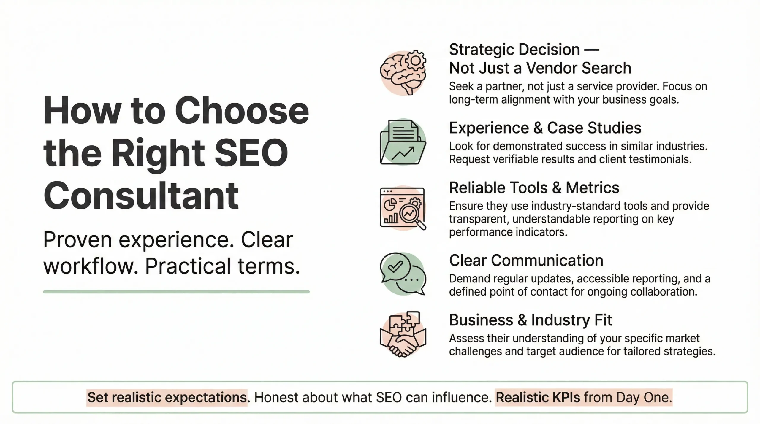 how to choose the right seo consultant