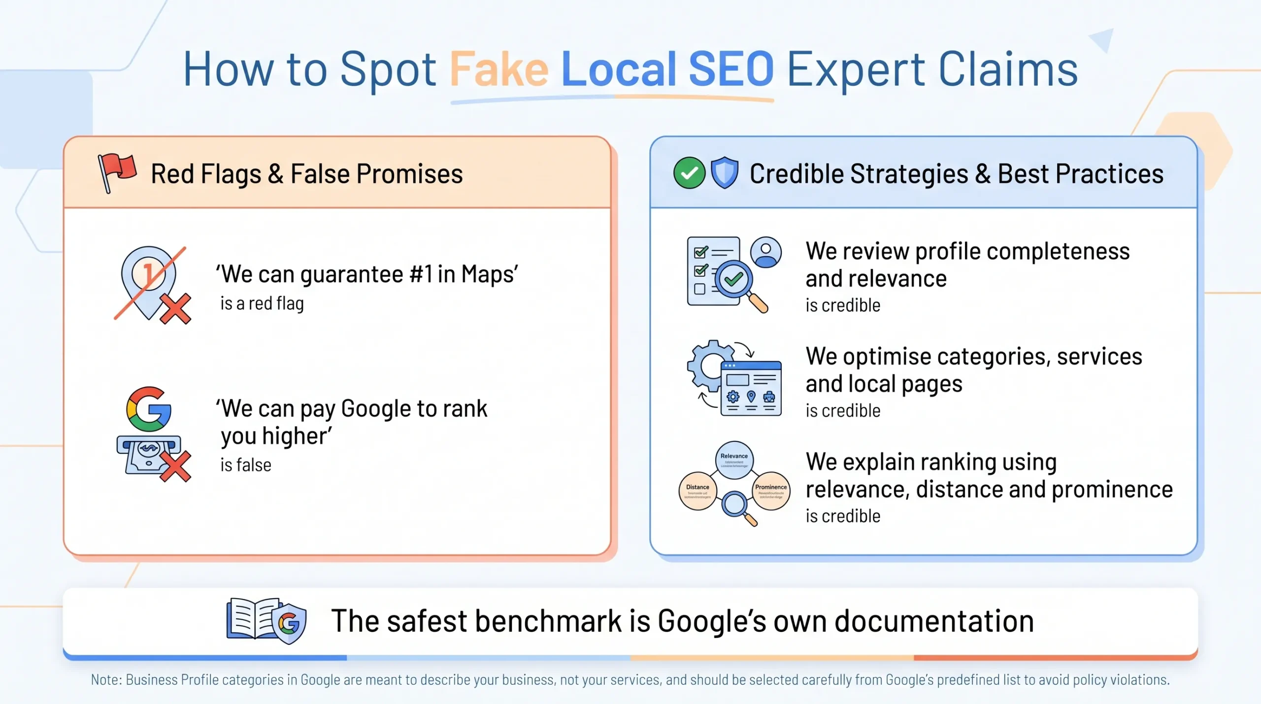 how to spot fake local seo claims