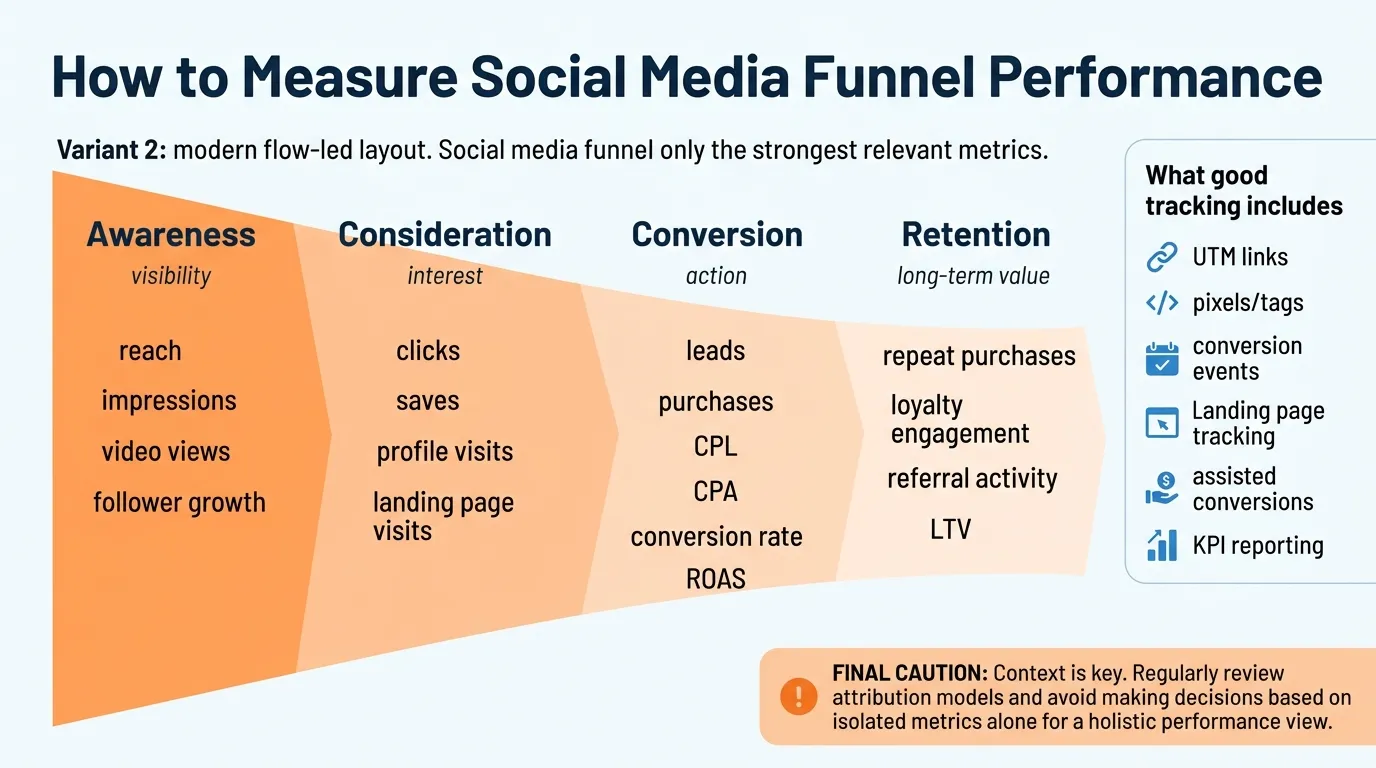 measuring social media funnel
