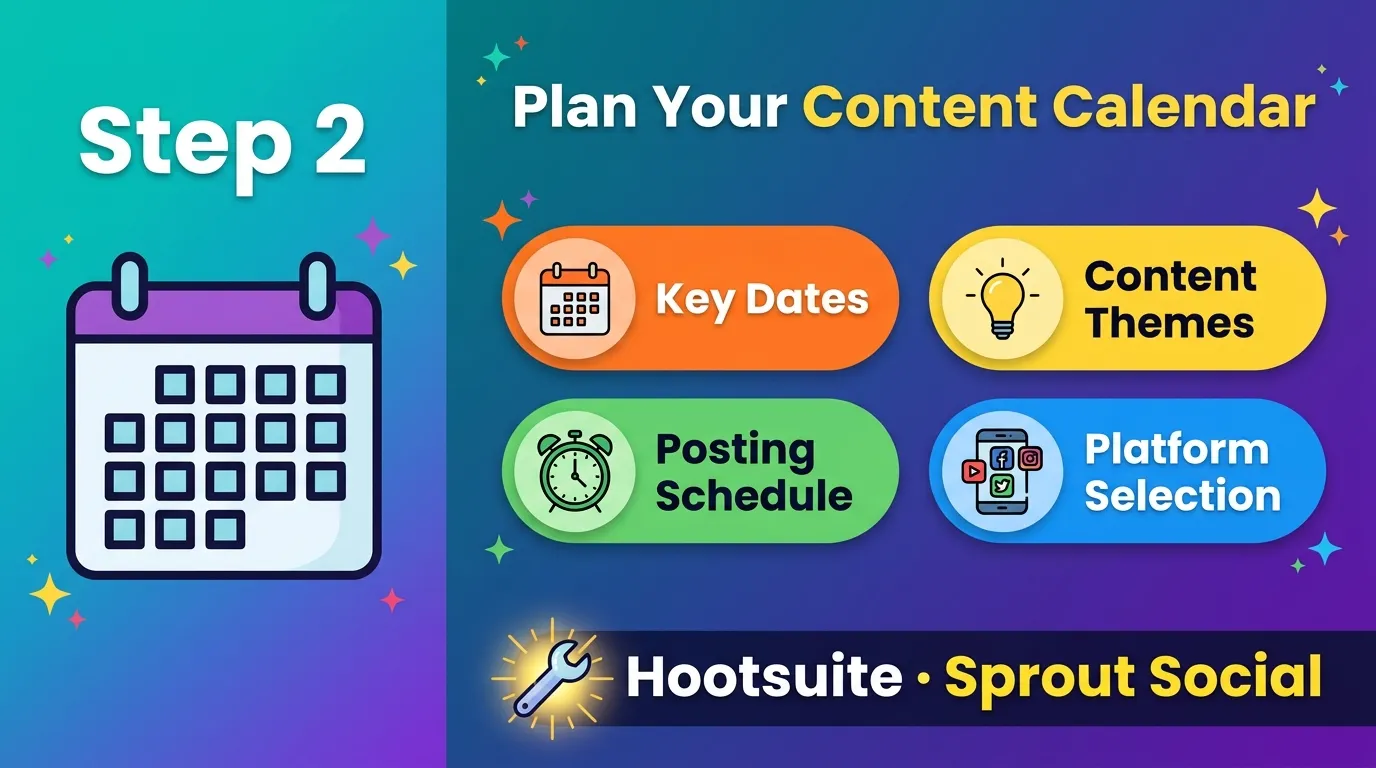 plan content calendar for seasonal social media marketing strategy