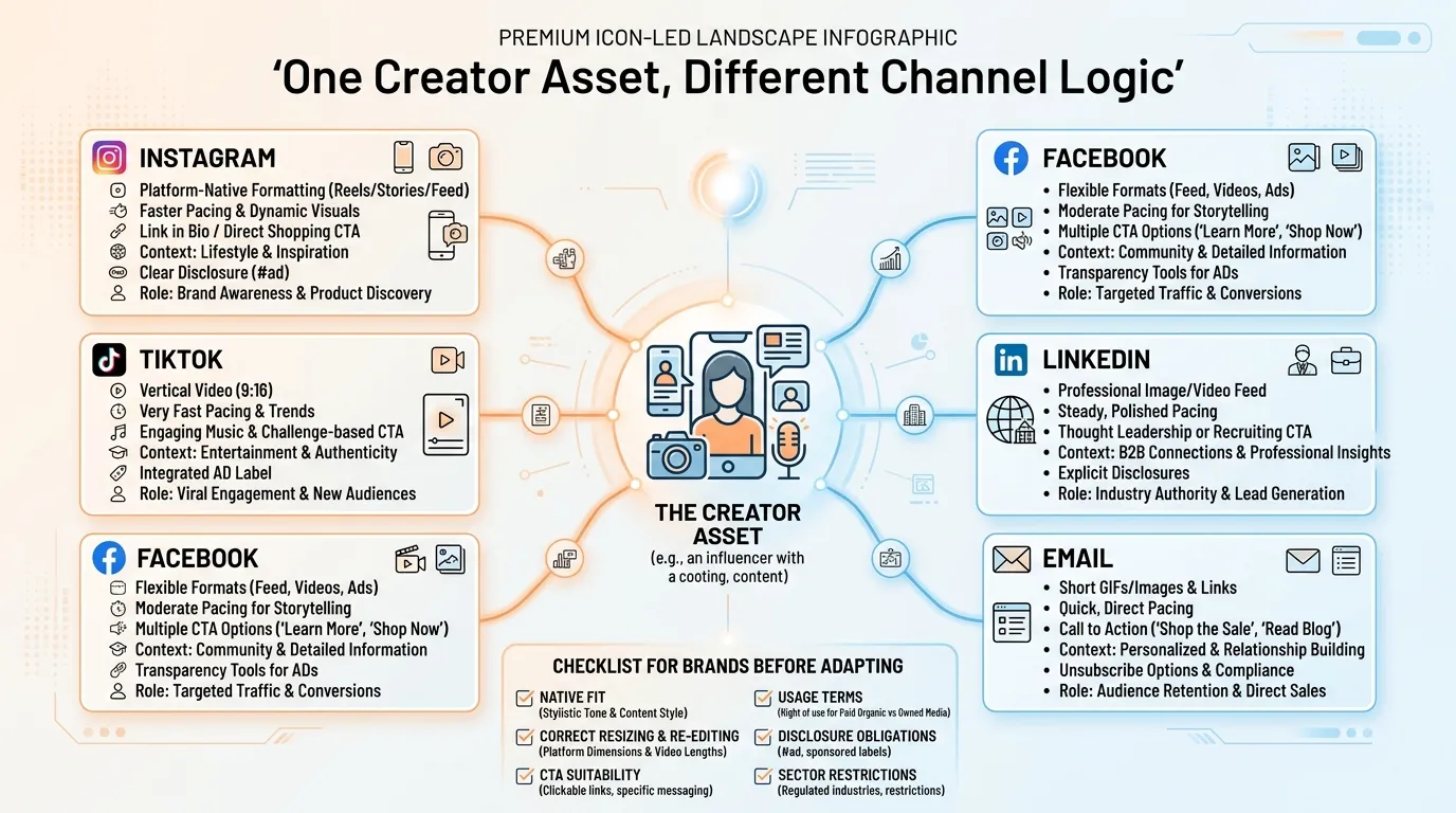 types of influencer content