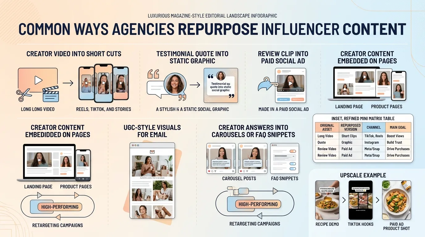 ways to repurpose influencer content