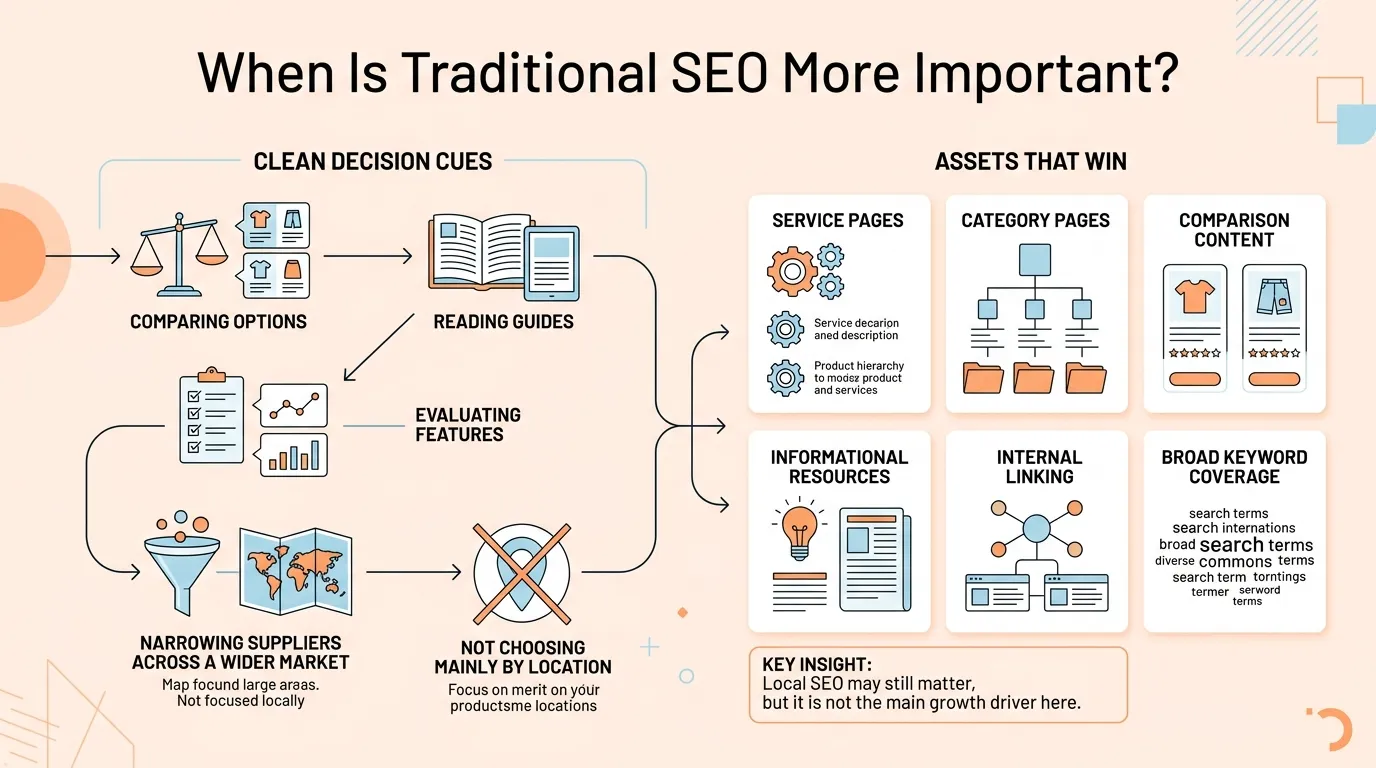 when is traditional seo more important