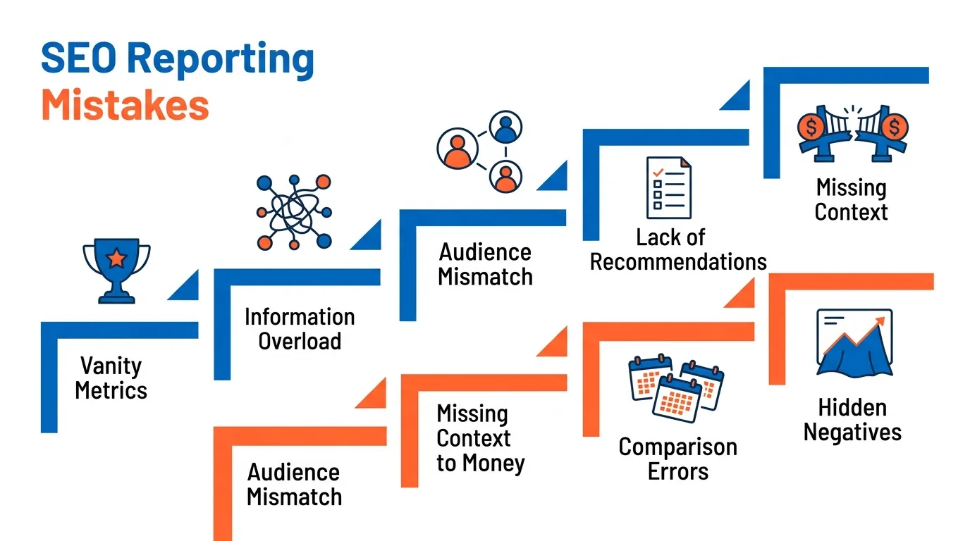 Common SEO reporting mistakes people make