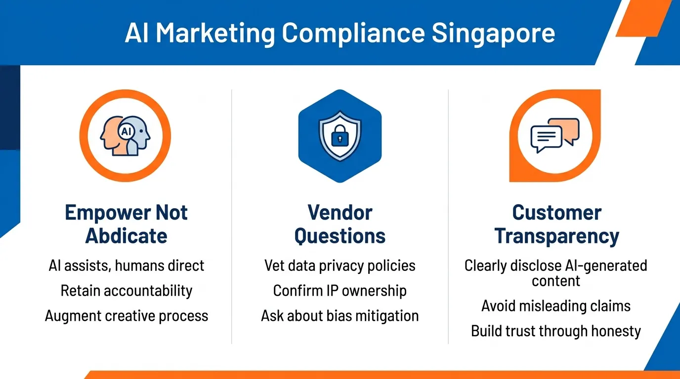 Compliance for generative AI marketing in Singapore