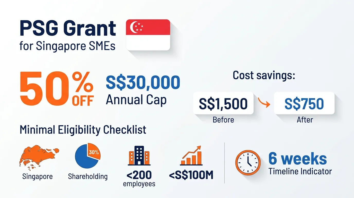 How can PSG grant bring down local SEO pricing in Singapore