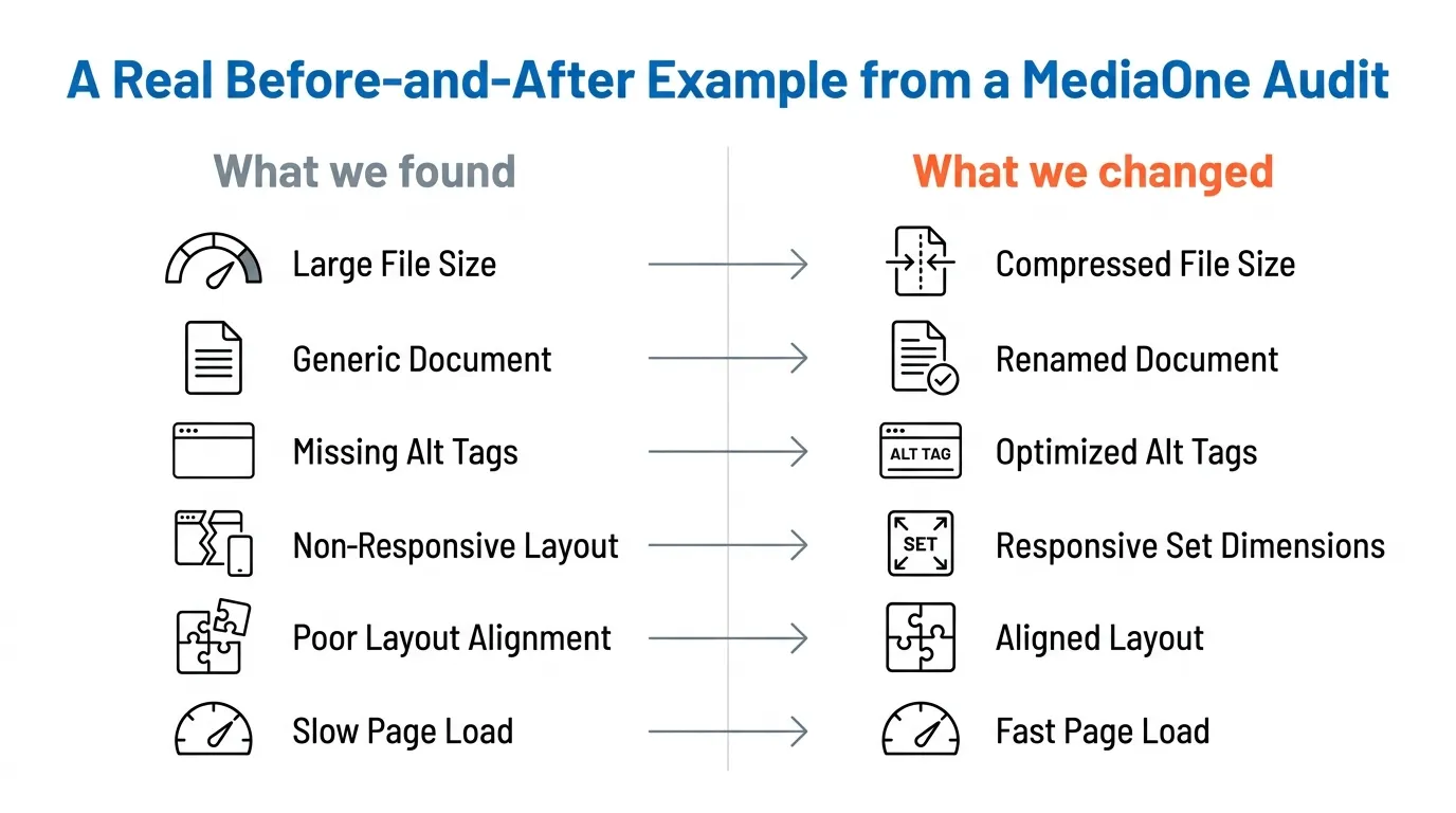 How we do image SEO optimisation at MediaOne