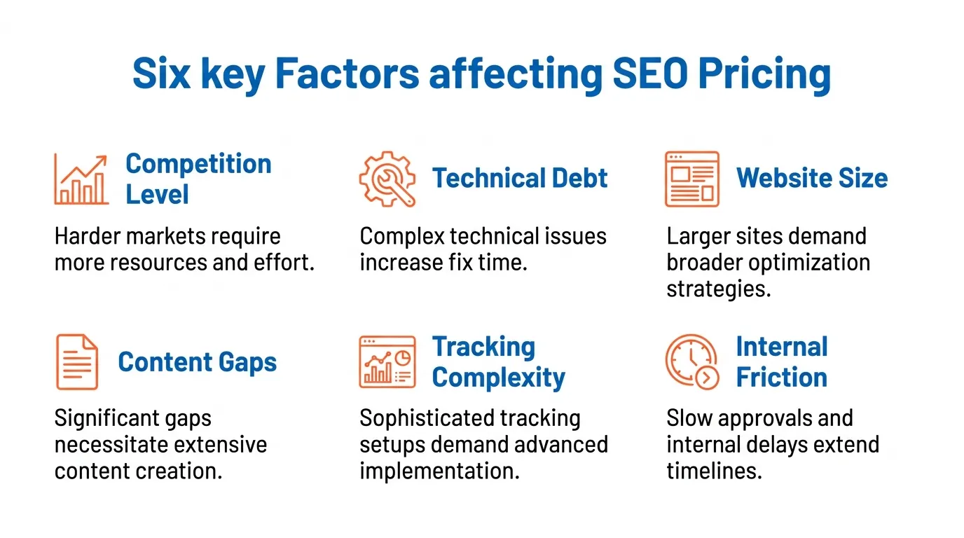 Reasons for varying SEO company pricing