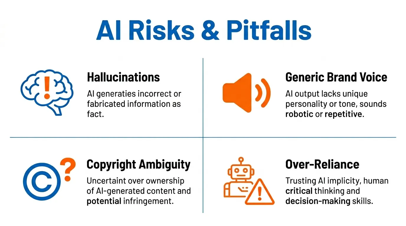 Risks of using generative AI marketing