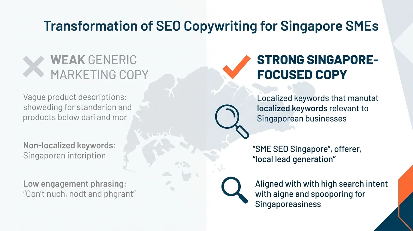 SEO copywriting rewrite example for using search intent