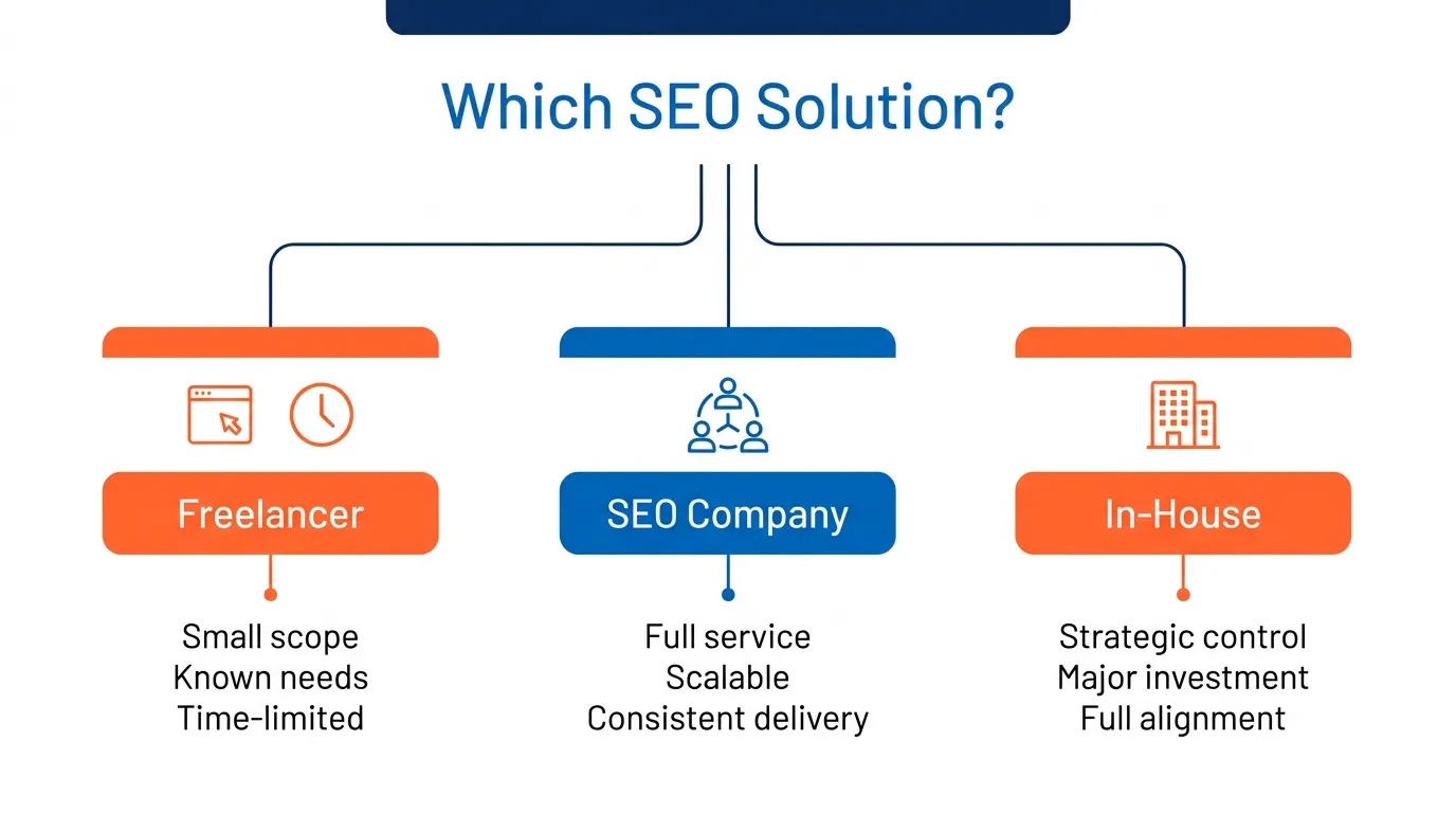 Should you hire a company or freelancer after getting SEO company pricing quotes