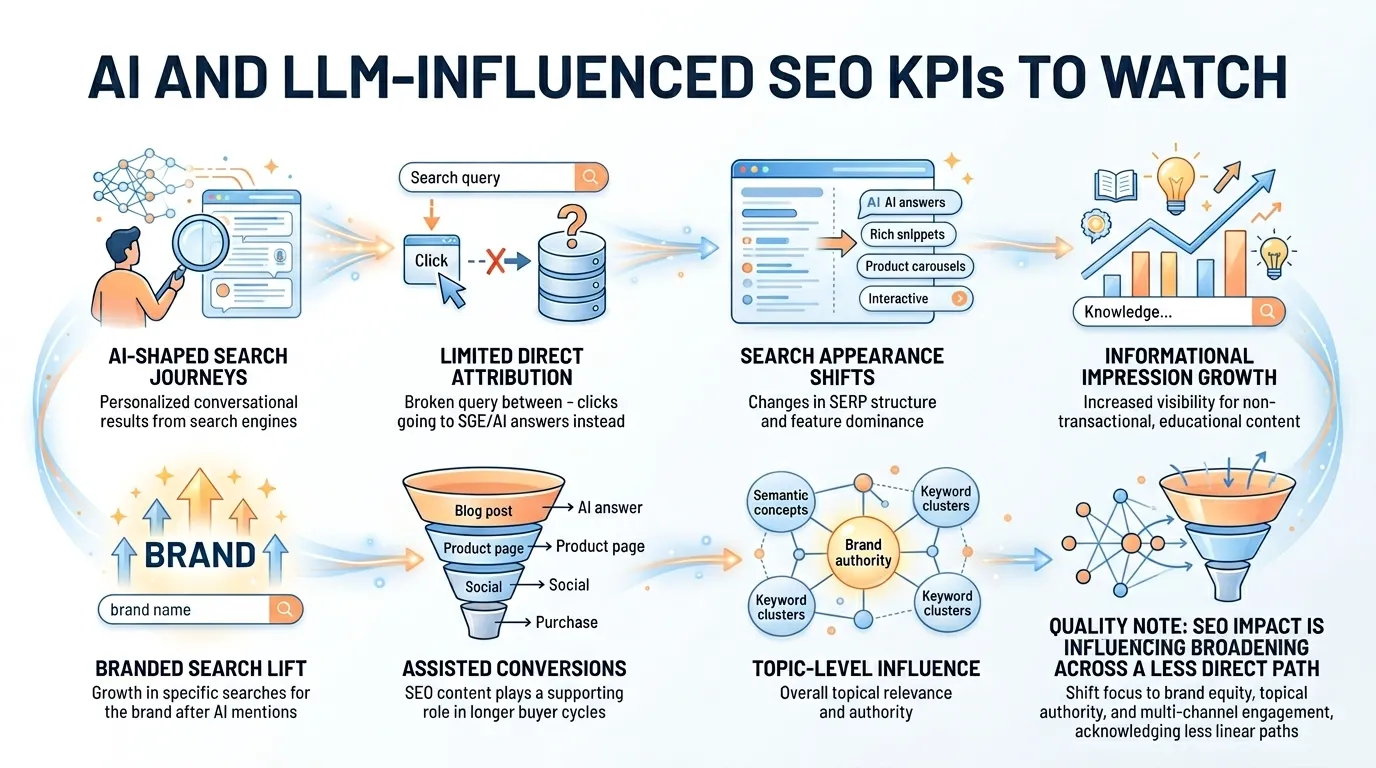 ai and llm influencer seo kpis