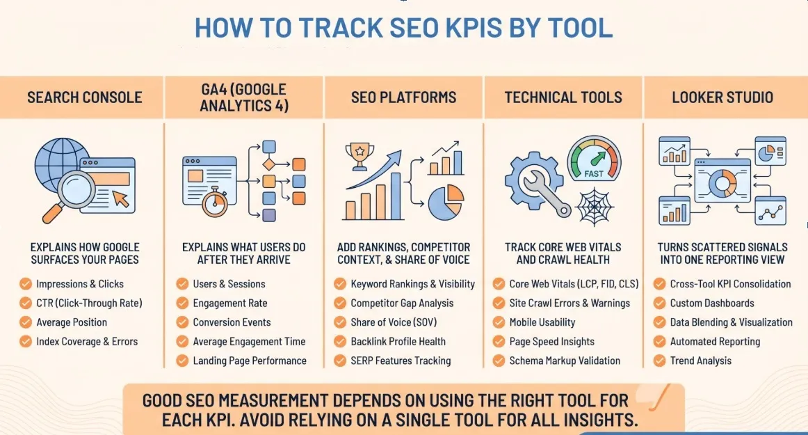 how to track seo kpi