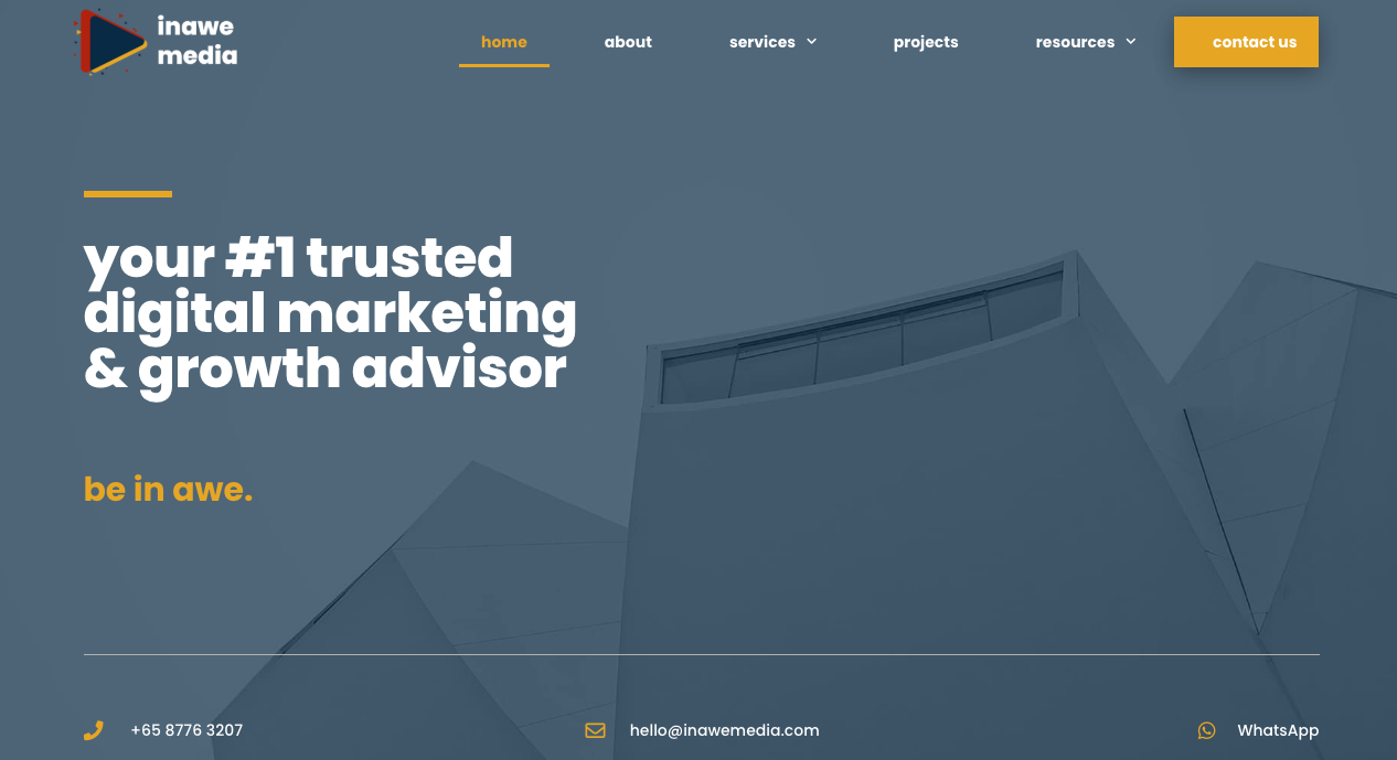 InAwe Media as one of the best digital marketing agencies in singapore