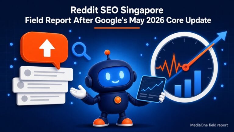 Reddit SEO Singapore field report featured image covering Google May 2026 core update insights